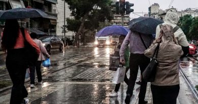 რამდენიმე საათში საბერძნეთში საგანგებო პროგნოზი გამოიცემა – წვიმა, სეტყვა და ქარი